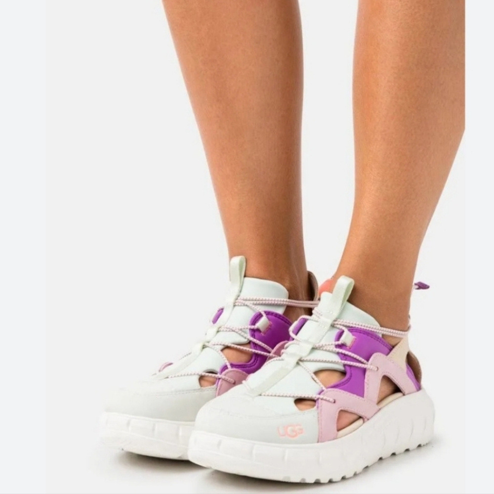 UGG Westsider Sport Sandal In Mauve, White, Gray & Lavender Colorway Size 7